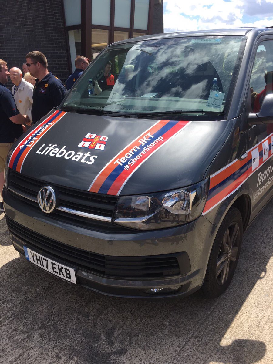 HoylakeRNLI's tweet photo. Well done @JKTChallenge for reaching the finish line at @HoylakeRNLI! Their amazing #ShoreStomp expedition has raised over £7000 for @RNLI! https://t.co/RYzzHSvhBD