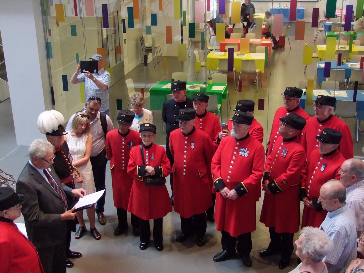 july1916's tweet photo. Great to see the Chelsea Pensions and their families at an award ceremony at the National Army Museum, Chelsea, @NAM_London #NEWNAM https://t.co/7pvCfL5ElJ