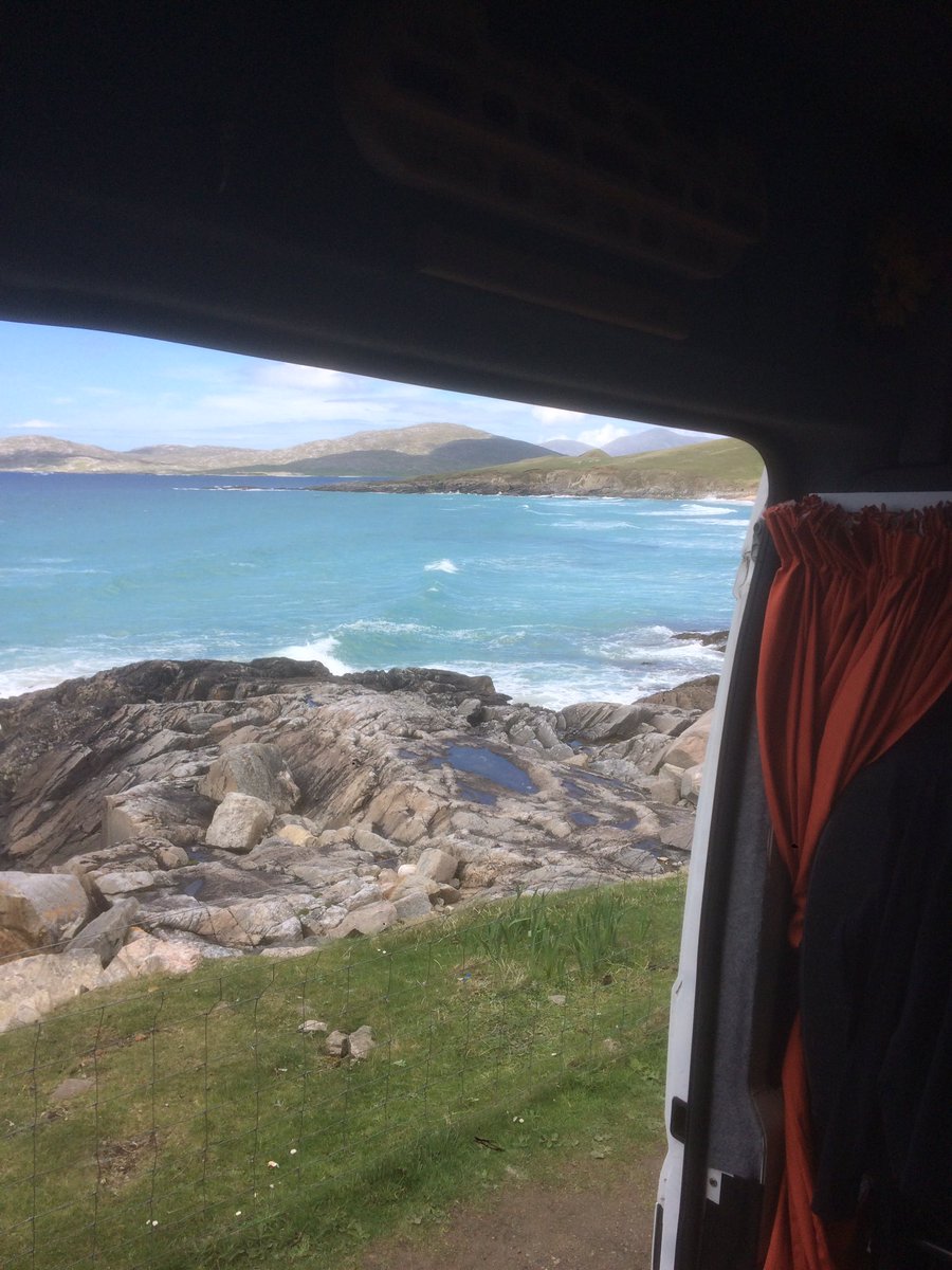 Not a bad van view for the morning. #surfsup.