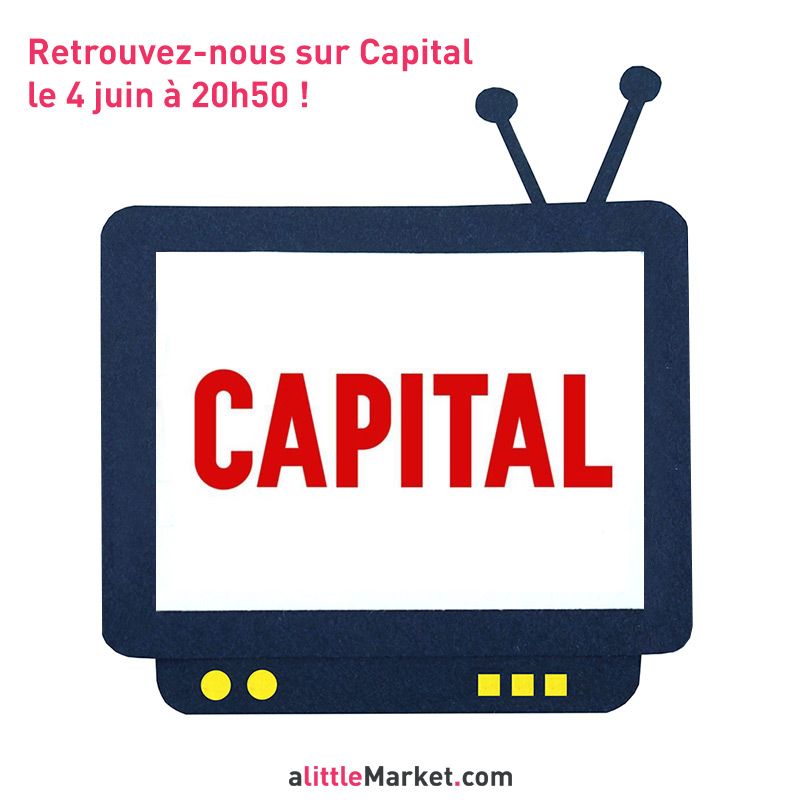 Vous faites quoi ce soir ? Parce que nous, on passe à la #TV, à 20h50 sur #M6​ dans #Capital​ ! #alittlemarket #OnPasseaLaTV