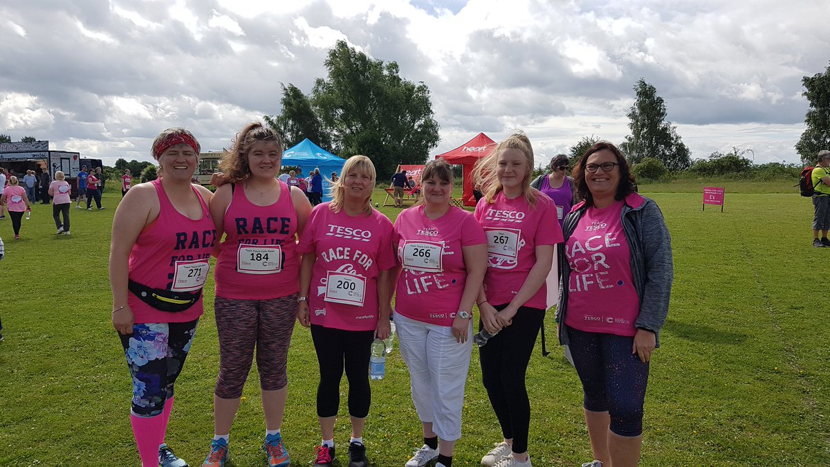WrexhamDigital's tweet photo. Race for life go team Tesco Cefn https://t.co/5zQdTiIqMd