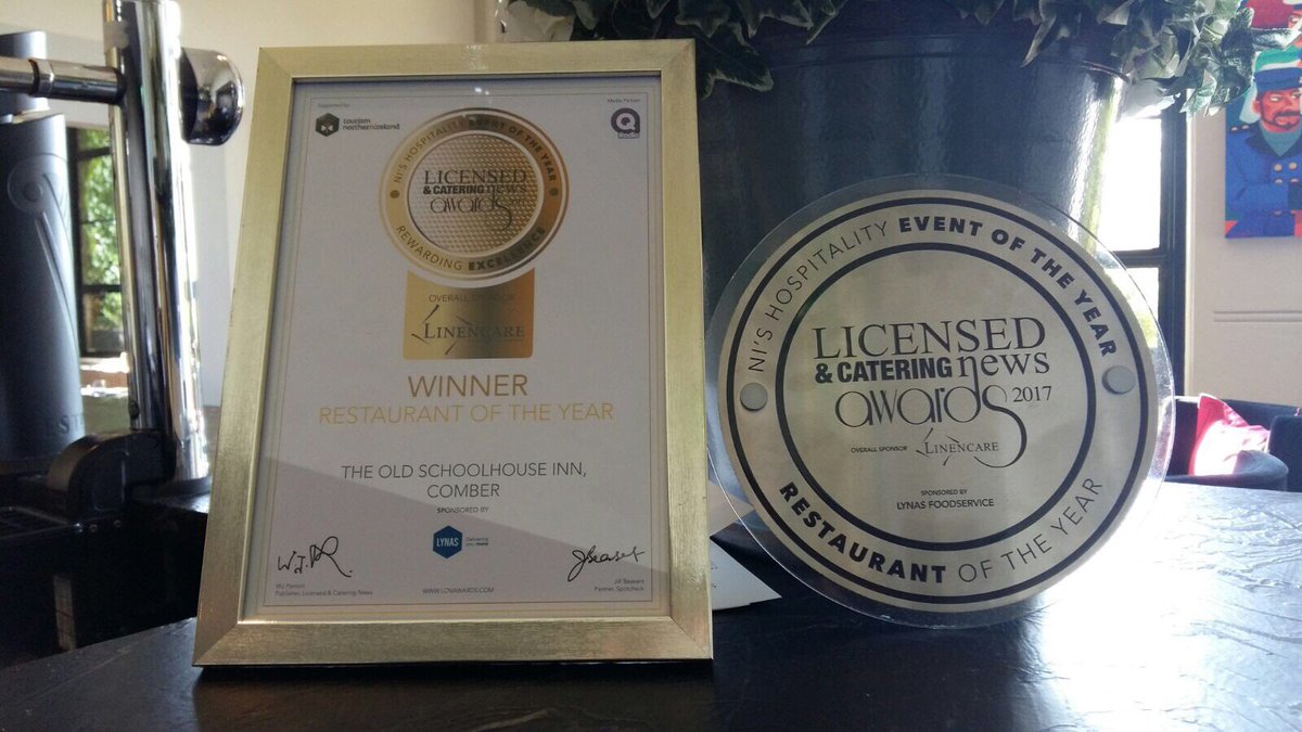 SchoolHouseInn's tweet photo. We are delighted to have won Restaurant of the Year at the @LCNmagazine awards! Congrats to all other finalists  #lcnawards https://t.co/WY1RHVN7mq