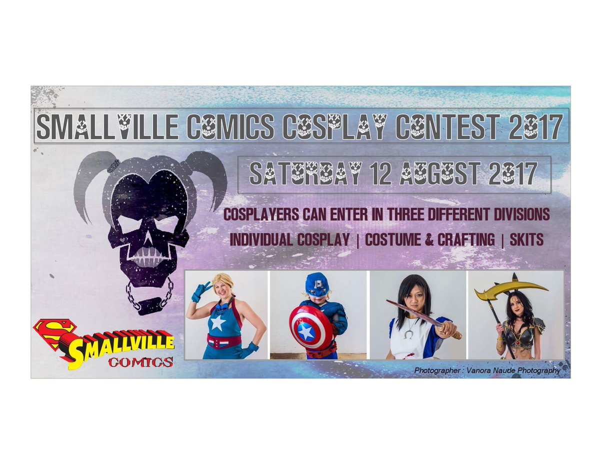 smallvillecomic's tweet photo. .@smallvillecomic #Cosplay Contest 2017 takes place on 12 August!! It's our favorite event of the year so keep an eye on the announcements 🏆 https://t.co/heYV1ymkO7