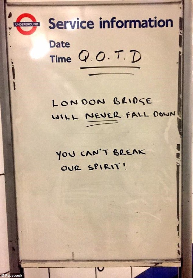 TheSun's tweet photo. We will not be beaten. #LondonBridge https://t.co/9DYfuA1BuL https://t.co/zx9bdc1lj5