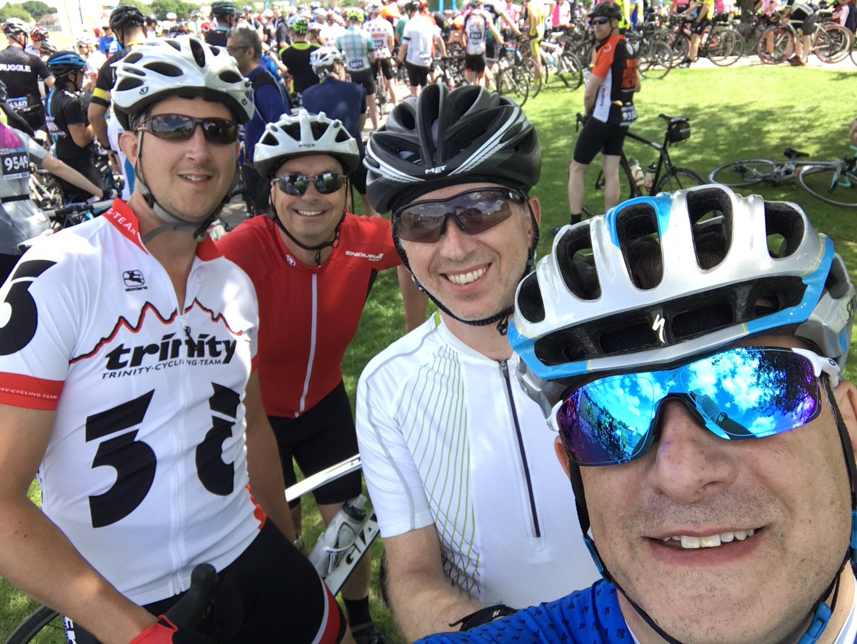 dbellerby's tweet photo. Ready to start the Tour of Cambridge. 85 miles with 8k cyclists https://t.co/OUqc5K6Ir0