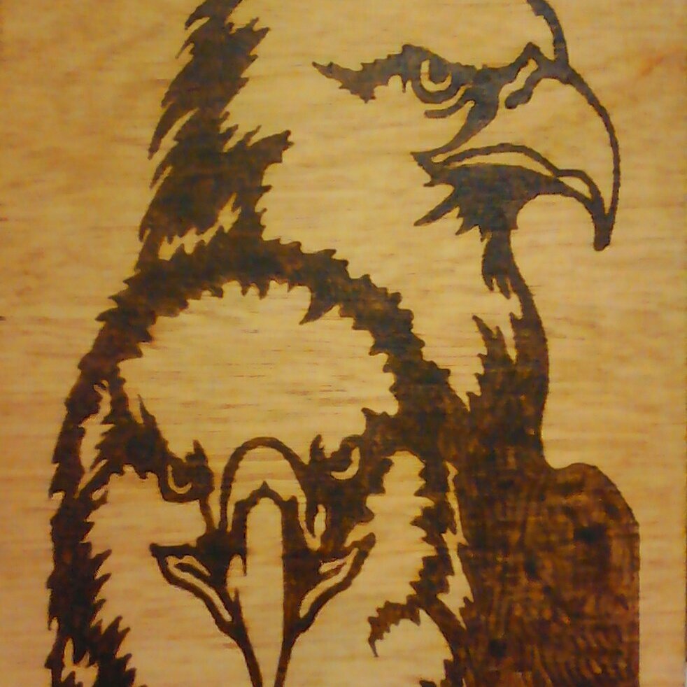 ScrollSaw2016's tweet photo. Another completed wood burned picture by Scroll Saw Characters for sale https://t.co/AnrXTPwxMo