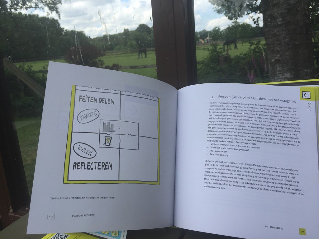 JudithdeBruijn1's tweet photo. @marjolijndg Het is een mooie dag voor een goed boek #decisionsbydesign https://t.co/d2zJBCBgWD