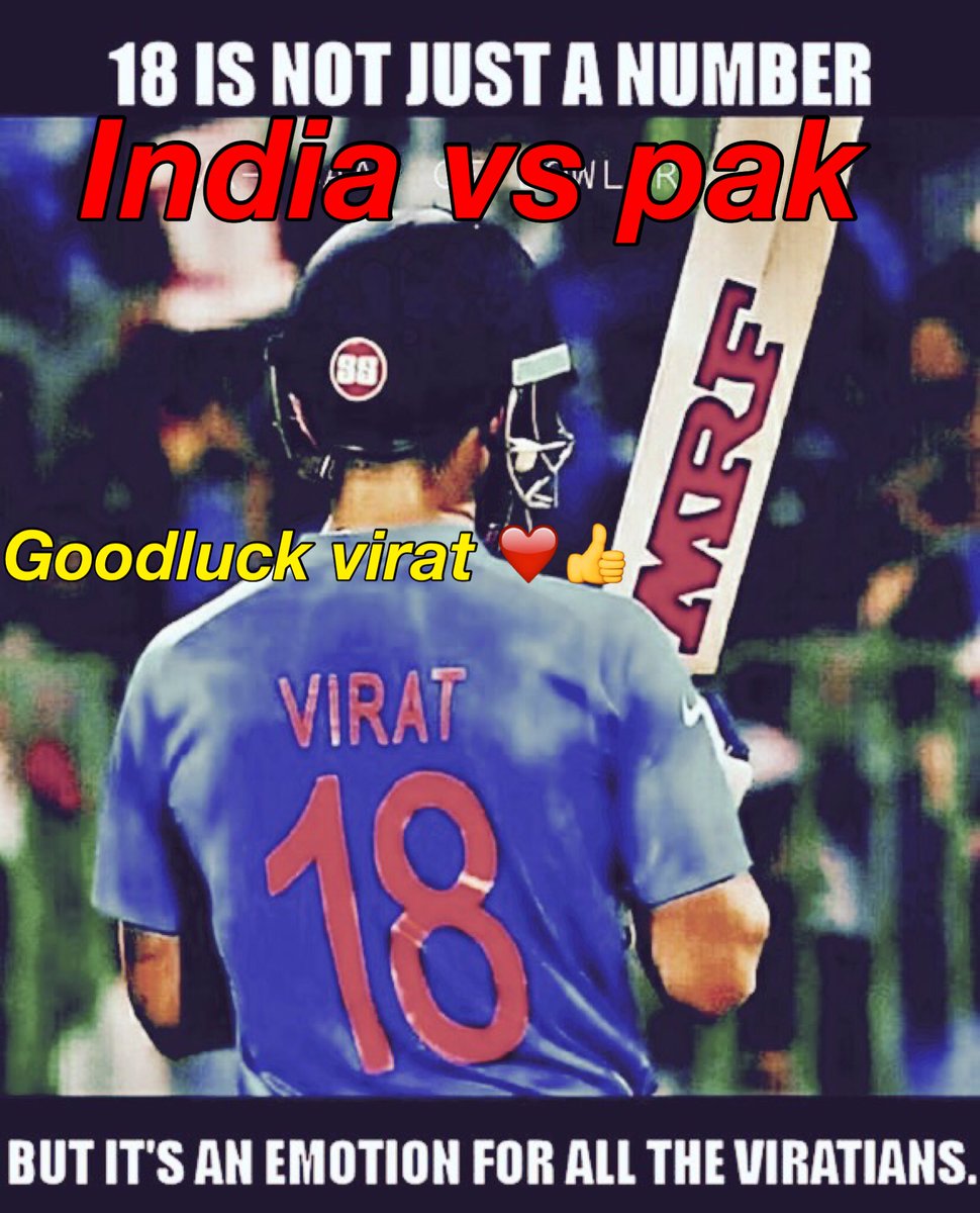 amber_rafi3's tweet photo. #IndVPak #goodluck virat#champ���😍👍 https://t.co/MMtsuAGrdP