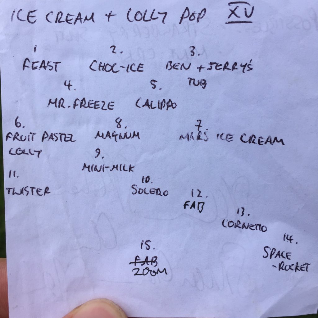 spglovebox's tweet photo. Just found this Ice Cream XV in a box of Mrs G's old text books. Selected 10 years ago a in Geography lecture at Newcastle Uni! https://t.co/g3x0YTRlvG