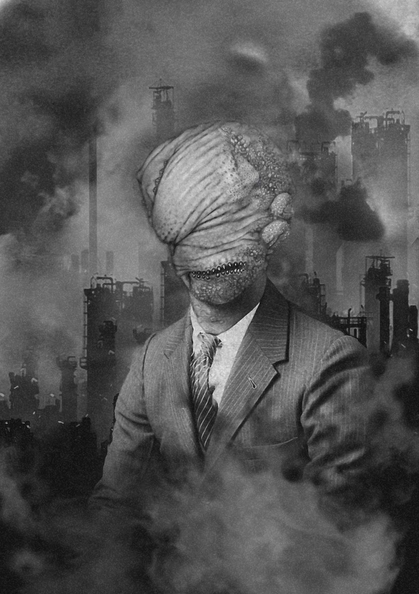 ThatDarkBunny's tweet photo. "Pollution runs in the family" 
Unsettling character portrait created on the iPad #portrait #dark #pollution #mutant #art #characterdesign https://t.co/eE4CVzMGqc