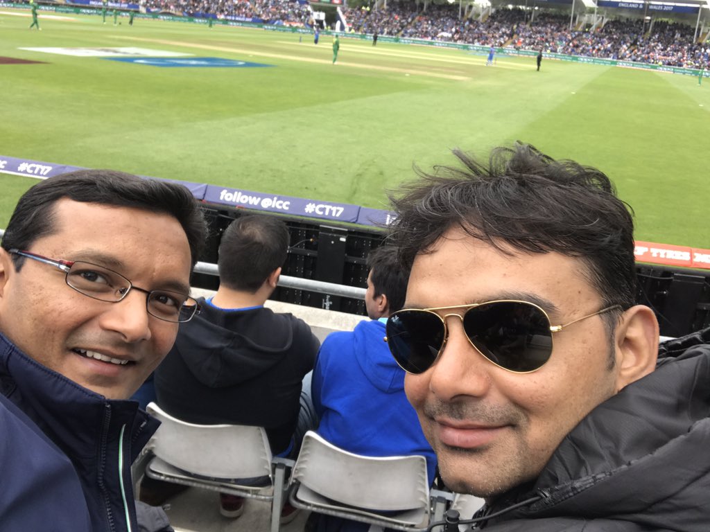 SrivAnshul's tweet photo. Ind pak. Come on India. #CT17 https://t.co/AIgMn1l8Ti