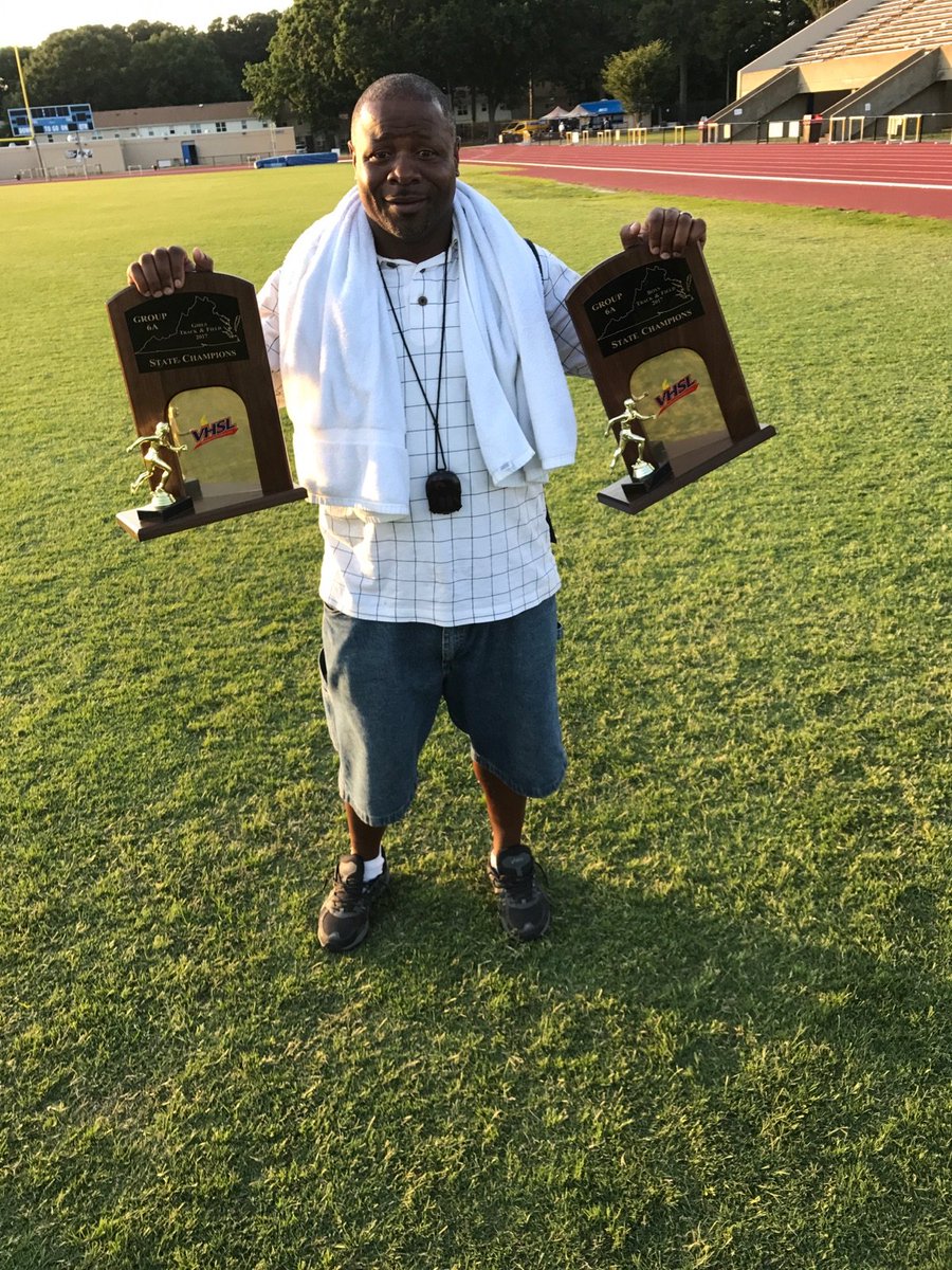 WesternBranchTF's tweet photo. After being the head coach of Western Branch for 13 years, Coach Toukene has been blessed with 23 State Titles. Let's Go Bruins!!! https://t.co/3iCUh3opYa
