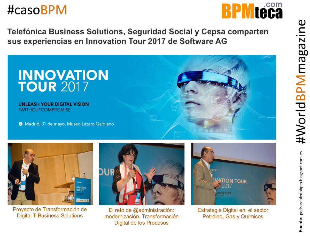 Pedro Robledo (@pedrorobledobpm) on Twitter photo En mi blog: "Resumen del evento Innovation Tour Madrid 2017 de <a href="/SoftwareAG_ES/">SoftwareAG_ES</a>" #withoutcompromise bit.ly/2qNfCco En mi blog: "Resumen del evento Innovation Tour Madrid 2017 de <a href="/SoftwareAG_ES/">SoftwareAG_ES</a>" #withoutcompromise bit.ly/2qNfCco