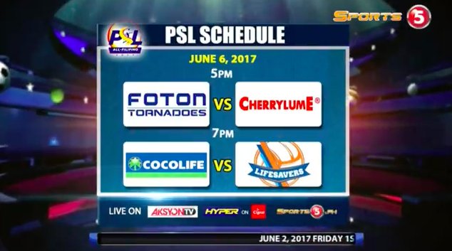 The PSL-All Filipino Conference will start on Tuesday, June 6, 2017! You can watch all the games LIVE on sports5.ph/live