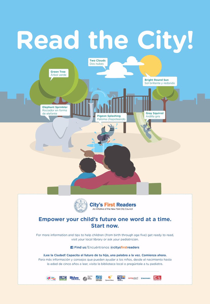 LongIslandPreK's tweet photo. "One word at a time..." Have you seen this poster in NYC? Let's spread the word on LI, too. Turn #readthecity into #readLI Thoughts? #Pre_K https://t.co/B2cR9fjAq3