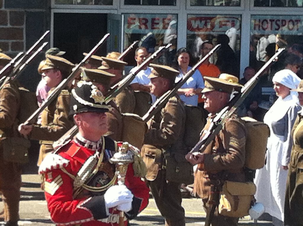Remembering the Royal Guernsey Light Infantry this morning at the White Rock. <a href="/islandfm/">Island FM</a> #govgg