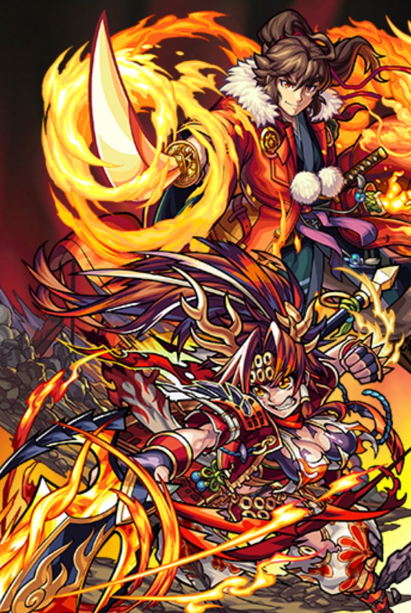 モンスト壁紙作成 いよいんよ モンスト モンスターストライク 壁紙 火属性 維新回天の英傑 坂本龍馬 火属性 不惜身命の勇将 真田幸村 端末専用壁紙 Iphone 7l6iq3psogeamw5 様 ご依頼品 T Co Violch25va Twitter