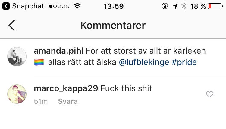 LUFBlekinge's tweet photo. Luf är viktigare än någonsin för att alla människor ska få vara fria och vara sig själva! 🏳️‍🌈 https://t.co/p5sQVwS5ei