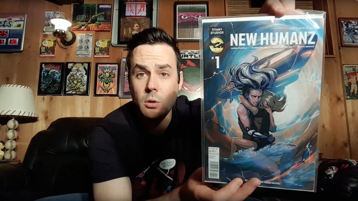 TITAN1STUDIOS's tweet photo. Can't wait to hear what @TheBorderGeek has to say about #NEWHUMANZ! @supportcomics Preview at https://t.co/LPZNAfavvU #SCIFI #timetravel https://t.co/BrZLiVZCSo