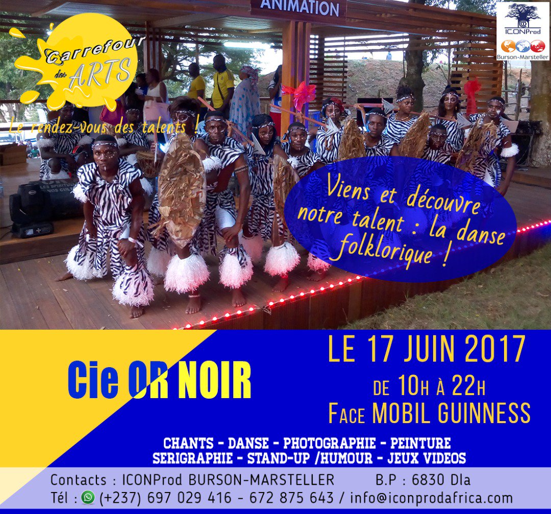 andree_av's tweet photo. Viens et découvre le groupe Cie OR NOIR qui va ns ballader ds l'univers des danses de chez ns #CarrefourDesArts #ICONProd #EmpoweringAfrica https://t.co/RA1164AbIH