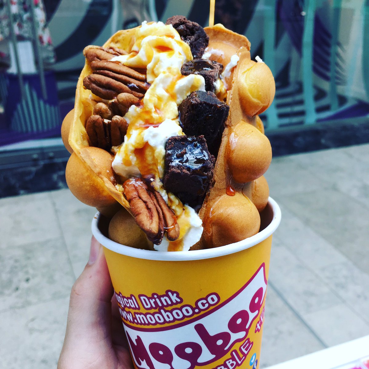 mooboo_uk's tweet photo. Have you tried #MoobooBubbleWaffle #Available #Camden #Bradford #Yumyum #BrowniePecanWaffle #GradAndGo #Snack #moobootv https://t.co/4pKnuc5XNK