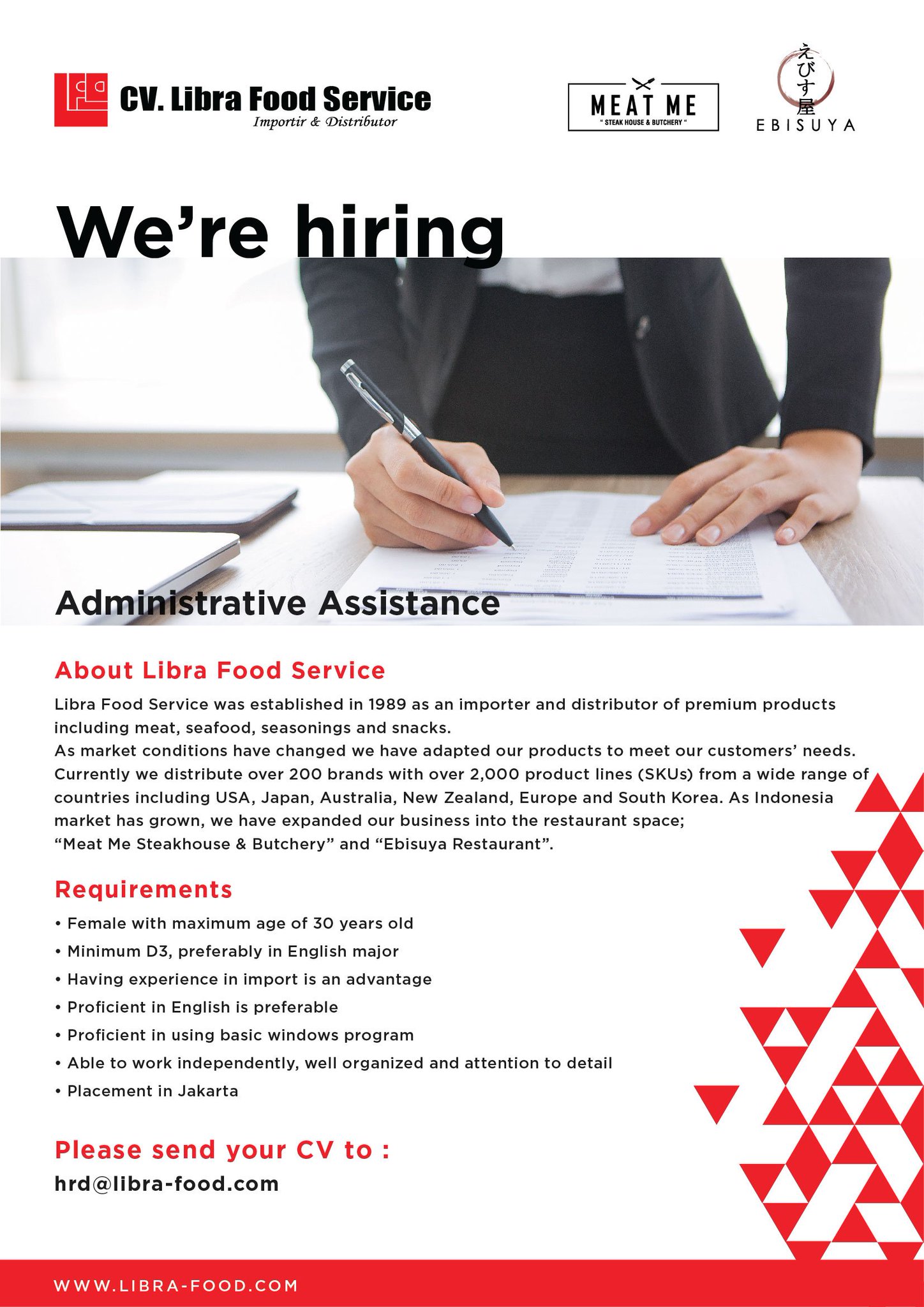 Binus Career On Twitter Lowongan Kerja Cv Libra Food Service