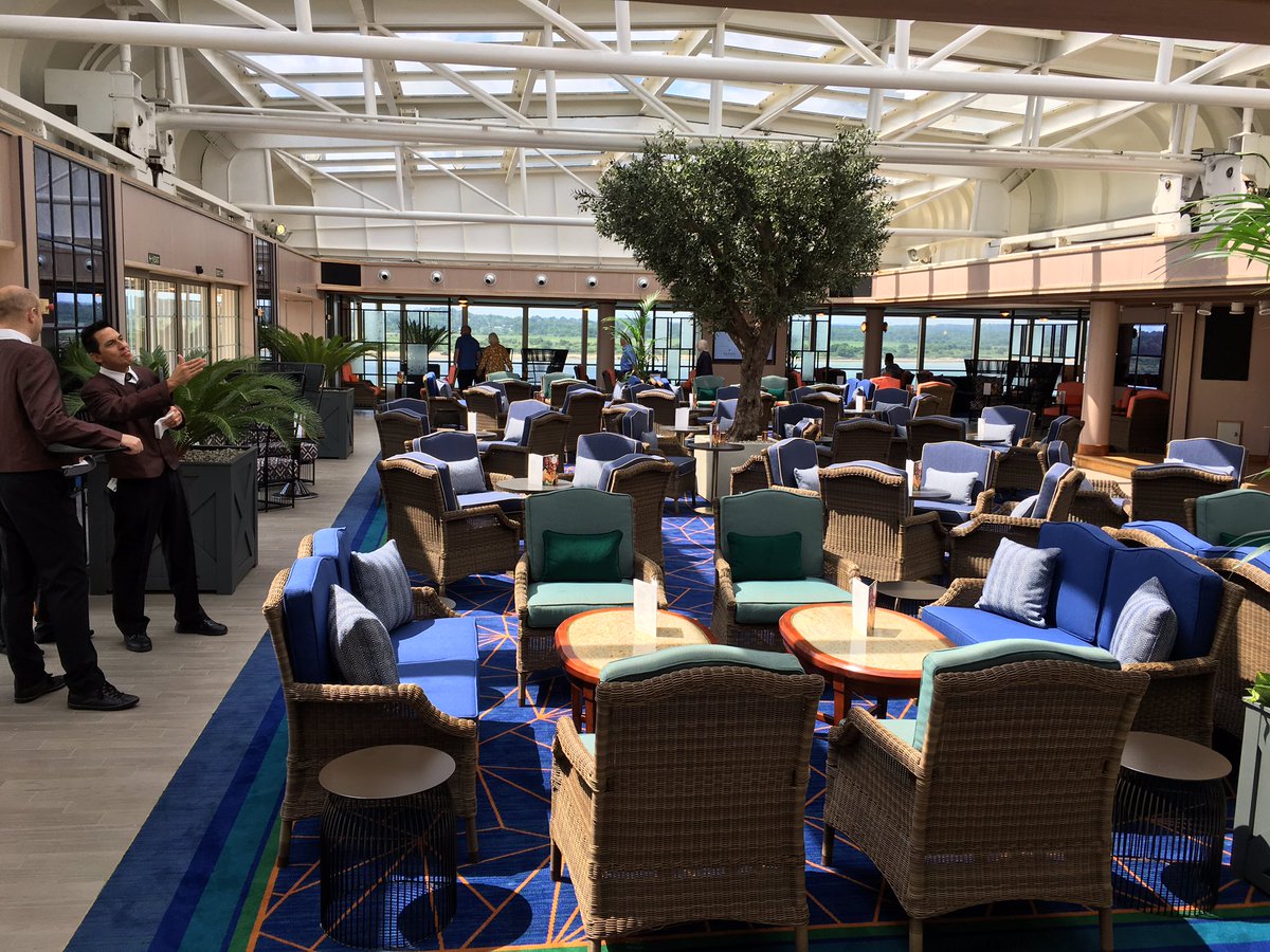 Queen Victoria's Winter Garden has never looked so spectacular! #RefitForAQueen <a href="/cunardline/">cunardline</a>