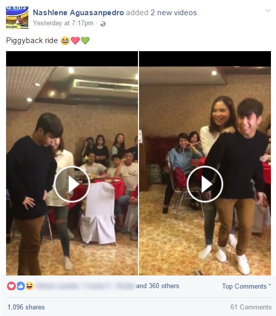 NashLenersOFC's tweet photo. Kumakalat na sa fb yung videos! More than 1k na yung shares! 💯💙 Pati yung tinweet ni ate Eina, sabog likes na rin! 👀Lakaaas! https://t.co/Q117L4m7FQ