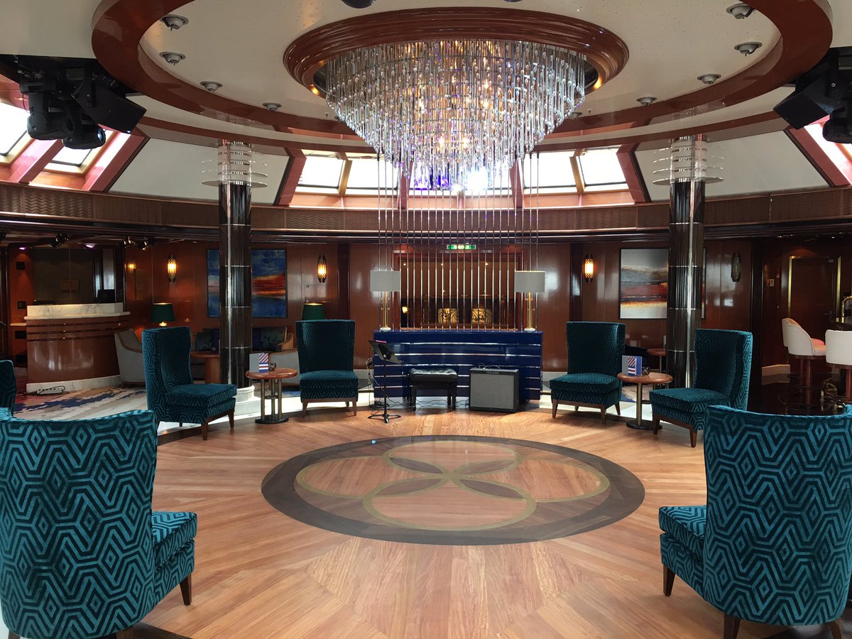 The Yacht Club, foremerly Hemispheres will host insight speakers, Q&amp;A sessions, sports screenings &amp; live music #RefitForAQueen <a href="/cunardline/">cunardline</a>