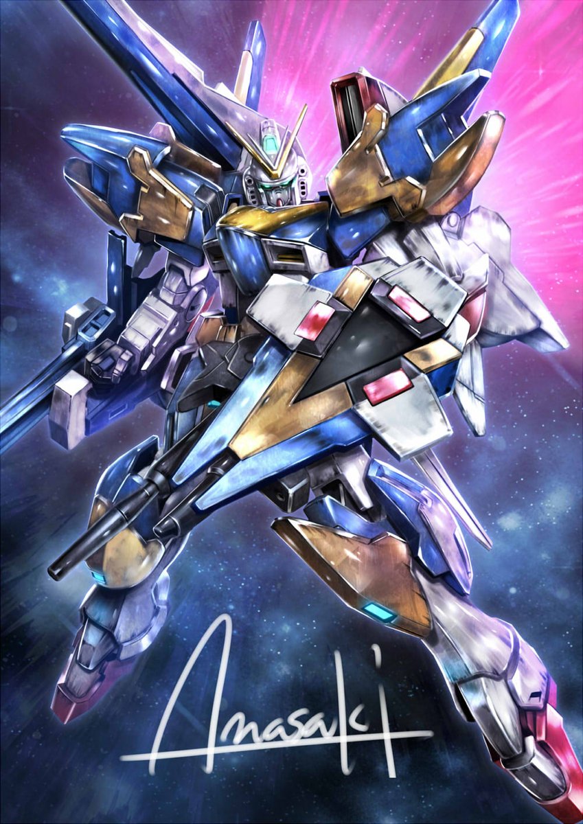 V2アサルトバスターガンダム描けました。