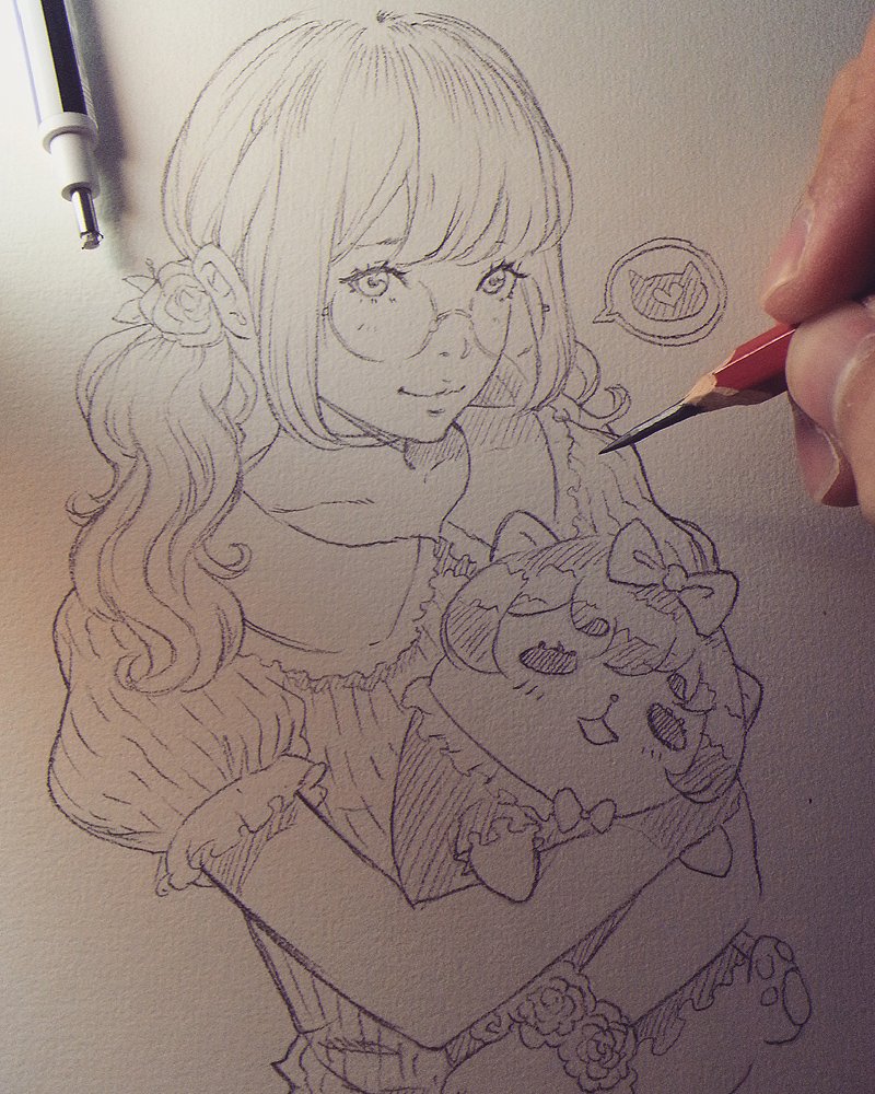 「Weekend traditional quickie #メガネ#ラクガキ#美少」|Magion LoVunのイラスト