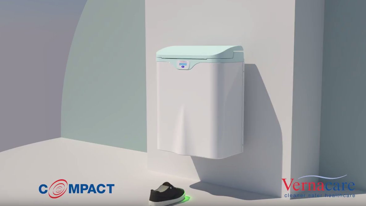 VernacareOffice's tweet photo. Looking for ways to reduce the risk of cross infection? Both our Vortex+ and #VernacareCompact disposal units are completely #handsfree https://t.co/5rjugQVeIm