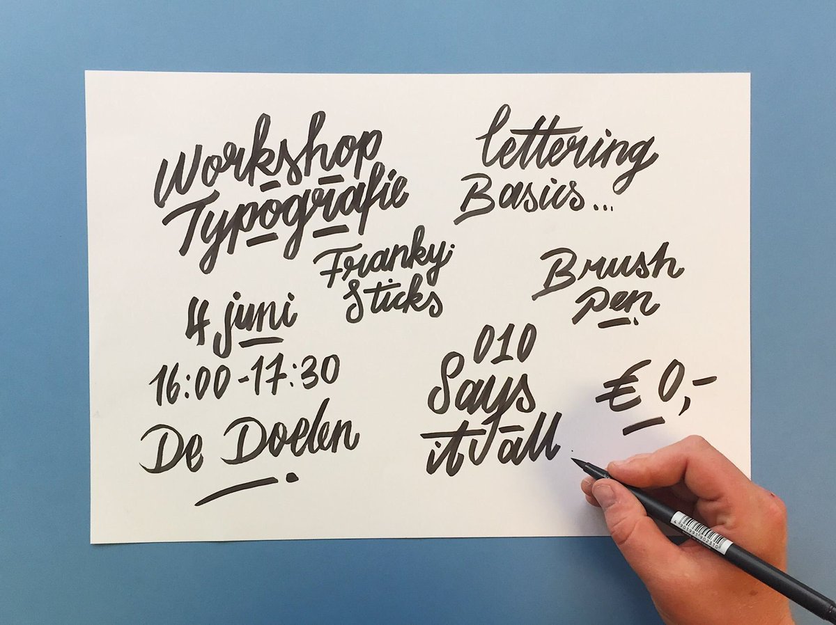 010sia's tweet photo. Geef je teksten vorm! Om 16.00u start de workshop Typografie door @SPOKENFM @deDoelen #010SAYSITALL https://t.co/z9bNNlAydj