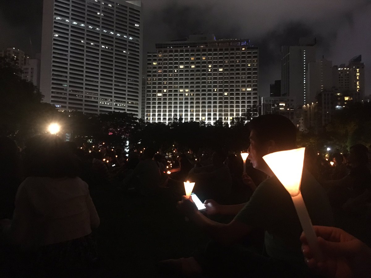 Reported 110,000 strong at Victoria Park in Hong Kong to commemorate 28 years since #TiananmenMassacre #TiananmenSquare