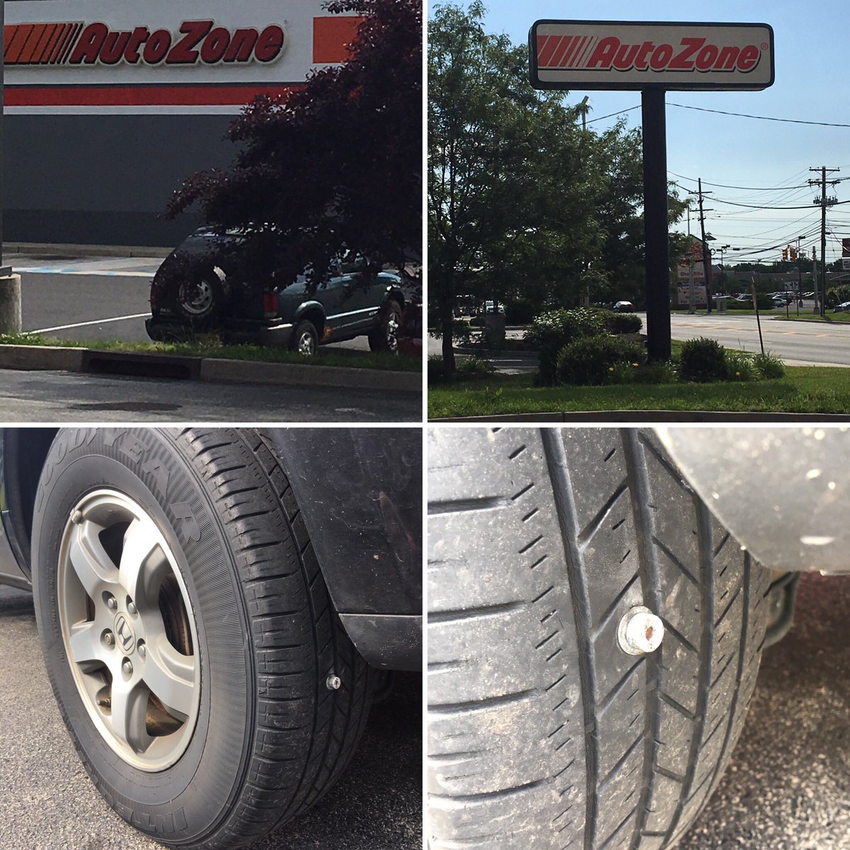 SparkableMike's tweet image. Stop in for a few quarts of oil, get a free bolt in your tire! Going on now at @autozone