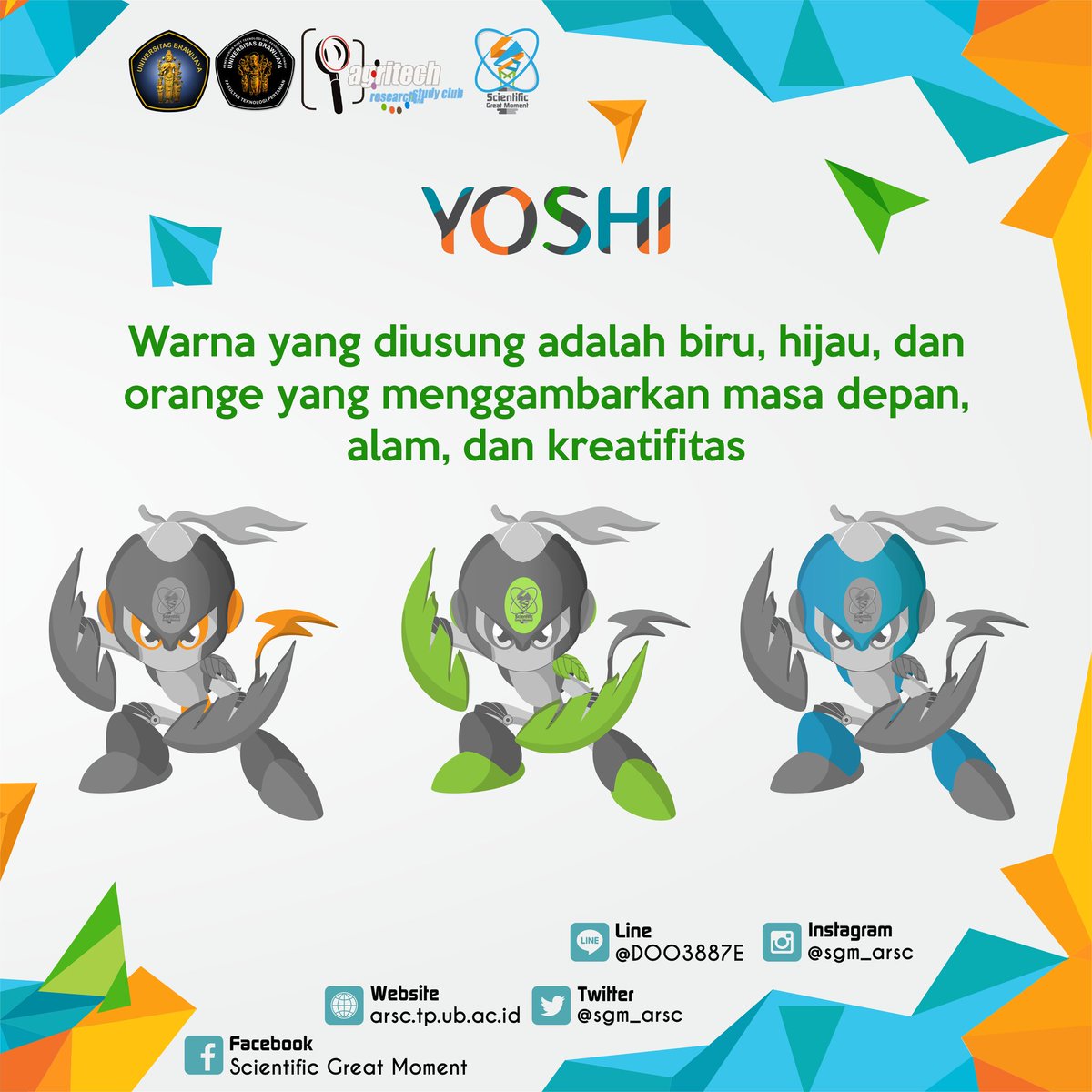 SGM_ARSC's tweet photo. Kenalin dong namanyaa .
🙊YOSHI🙈
YOSHI dalam bahasa jepang artinya kehormatan dan kebaikan. yuk kita tunggu info tentang SGM dari YOSHI ya! https://t.co/oCDMY8fUif