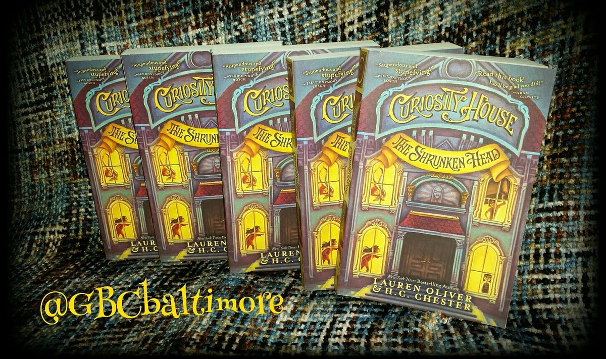GBCbaltimore's tweet photo. Next adventure takes us to the house of #OliverAndChester #CuriosityHouse #TheShrunkenHead ๐ฑ๐ฎ #read #books #bookclubmovement #gbcbaltimore https://t.co/zs3xPhaY2u