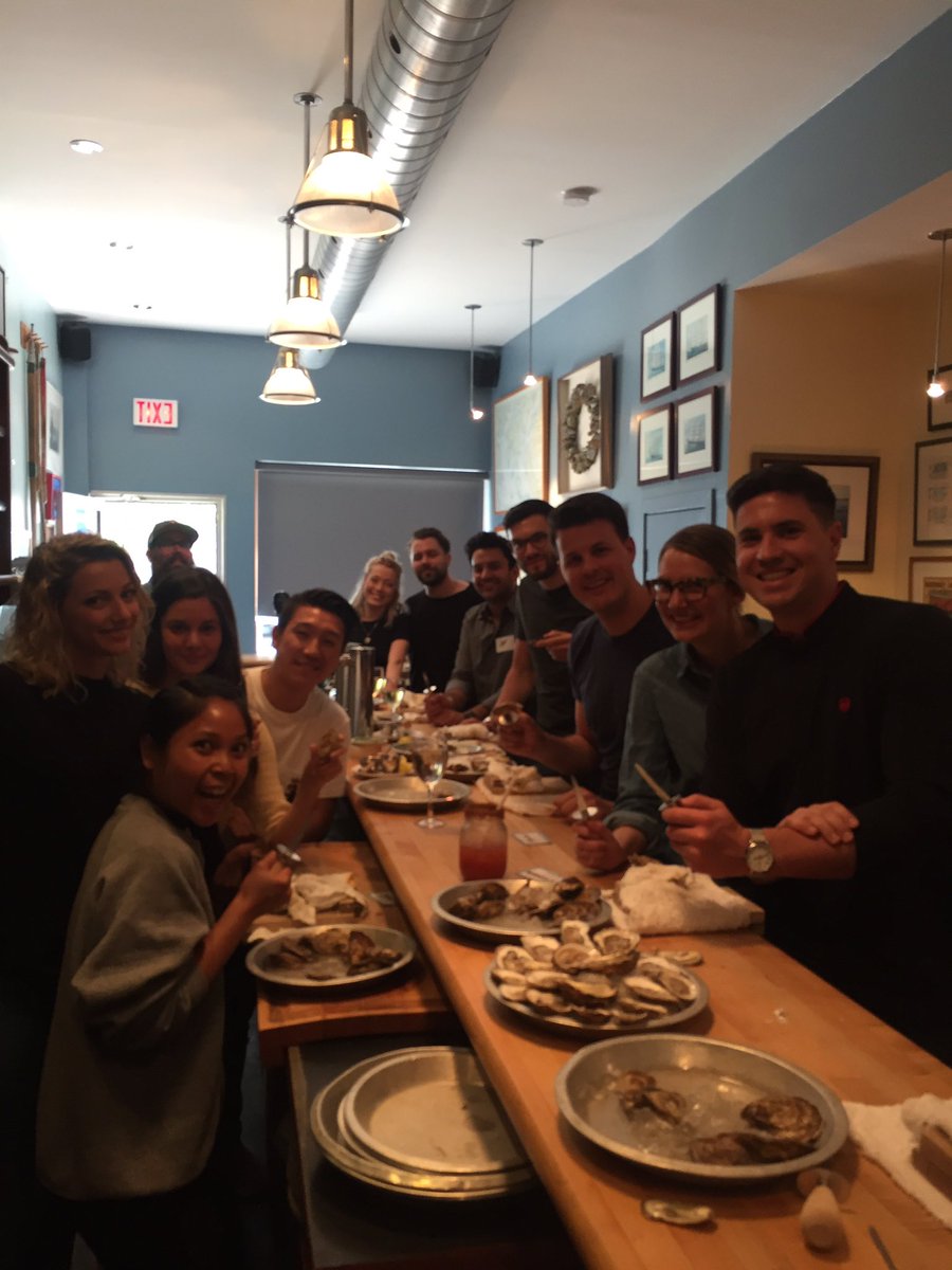 juantimetwotime's tweet photo. An amazing time at #shuckU ! Big thanks to Adam Emma and Burnsy at #oysterboytoronto. No one is lousy at this but @soohon is superior https://t.co/YiT4nQeeWV