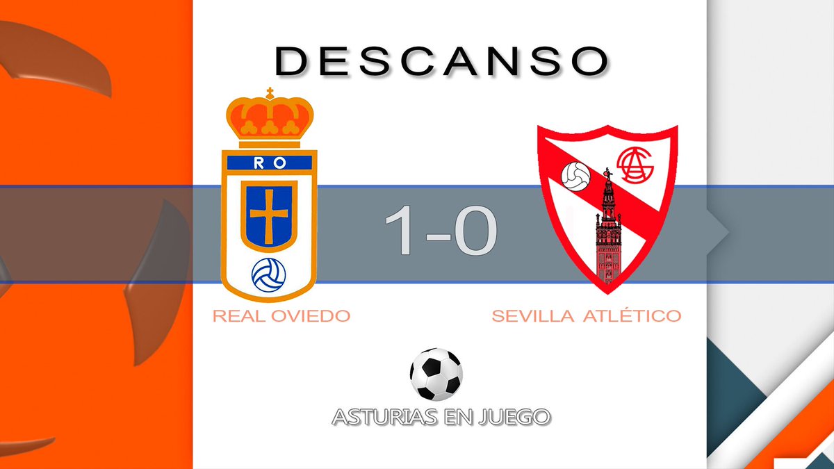 DESCANSO:

#RealOVIEDO 1️⃣-0️⃣ #SevillaAtlético 

Así está el partido:

📊👉goo.gl/zXOuK8

#RealOVIEDOSevillaAtlético