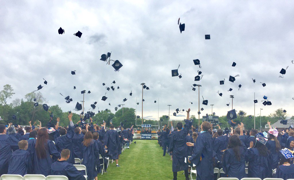 mr_albright_'s tweet photo. Congratulations Framingham High School - Class of 2017 #FHS2017 https://t.co/uj6ryYG6Q9