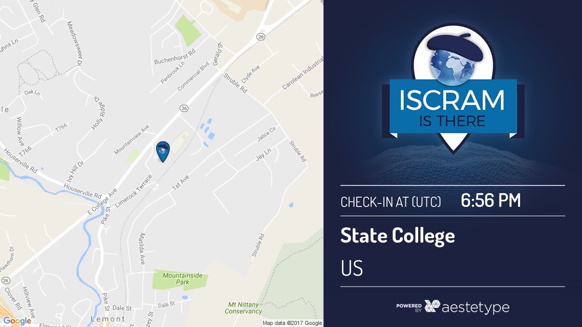 ISCRAM is There tweet media