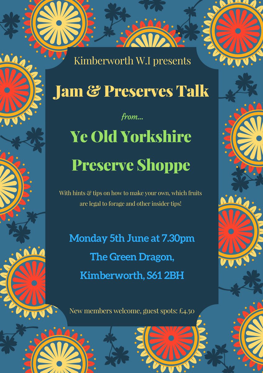 Tomorrow, Kimberworth W.I presents.... #preserves #yorkshire #rotherham #sheffield #wi #womensinstitute