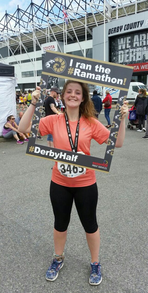 lja_ed's tweet photo. had a great morning running a new HM PB at the @RamathonHalf! thankyou all for the lovely course &amp; brilliant volunteers 🐏🏃👌 #derbyhalf https://t.co/ga0g8Dspje