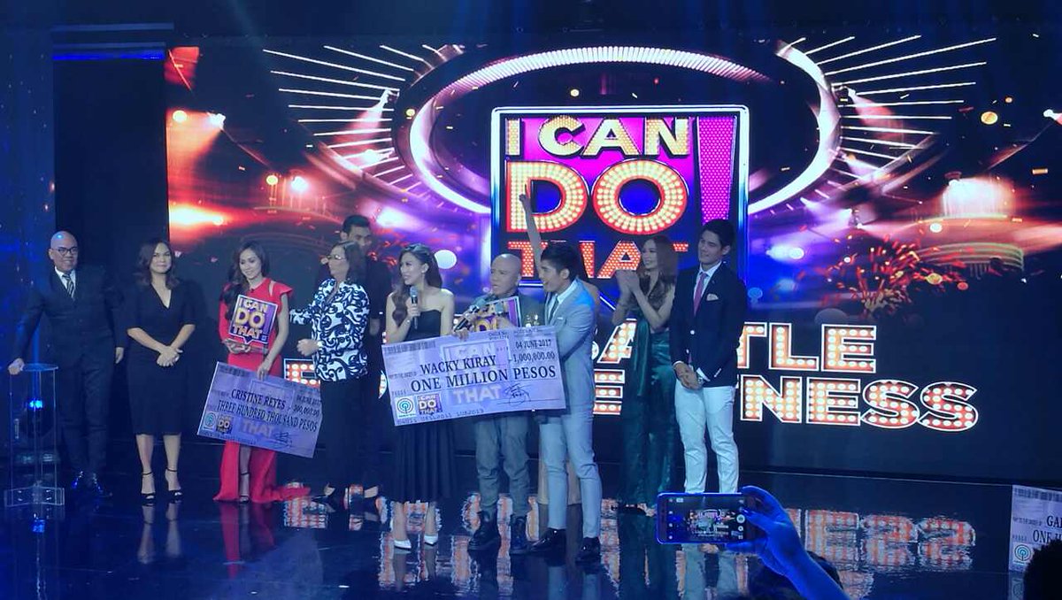 ABSCBNpr's tweet photo. Wacky Kiray named “I Can Do That’”s Greatest Entertainer #iCanDoThatGreatestEntertainer
https://t.co/8srQDHtypt https://t.co/oHggdphJsX