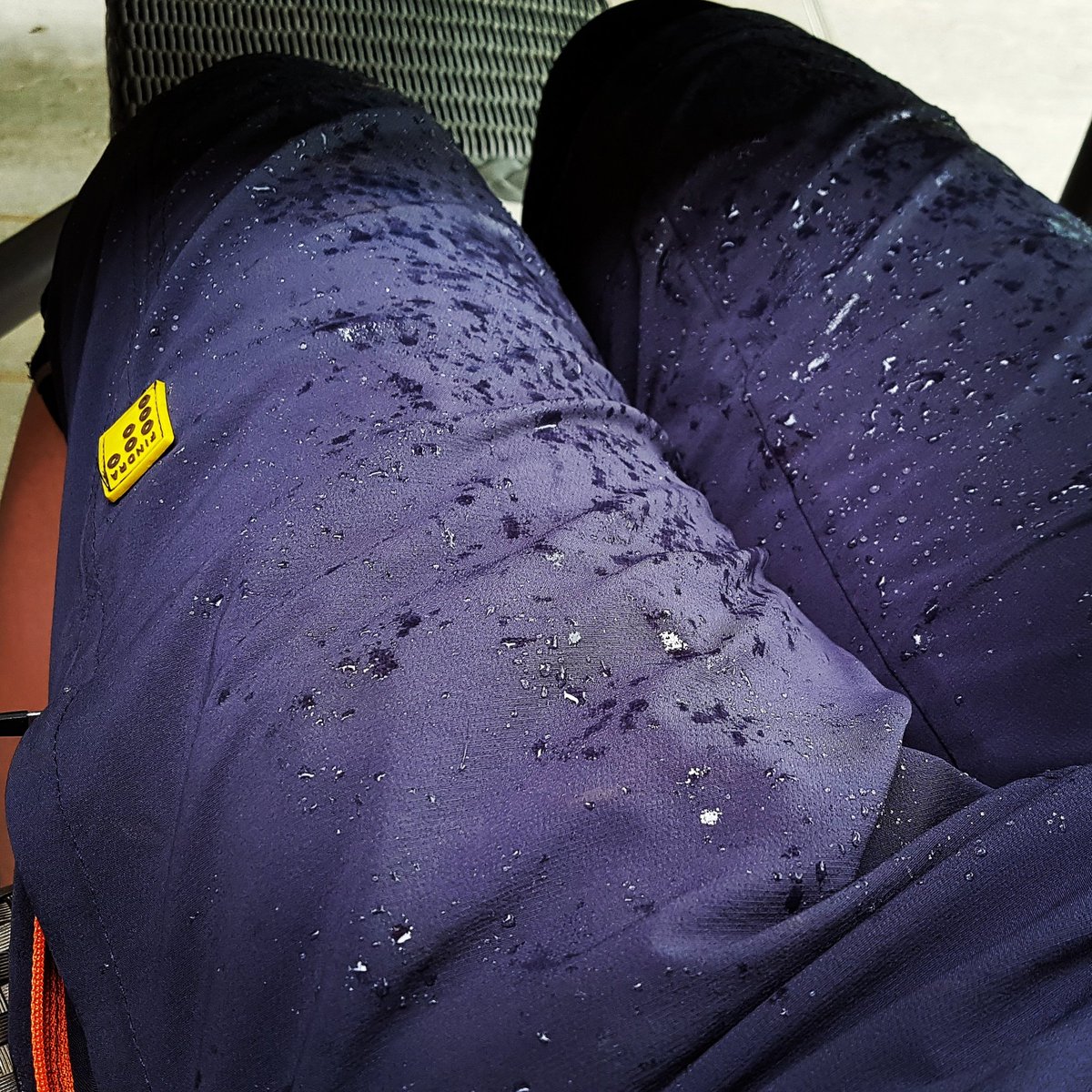 This morning's ride tested the water repellent feature on our Relaxed fit shorts with a mix of sunshine and downpours #styleandfunction
