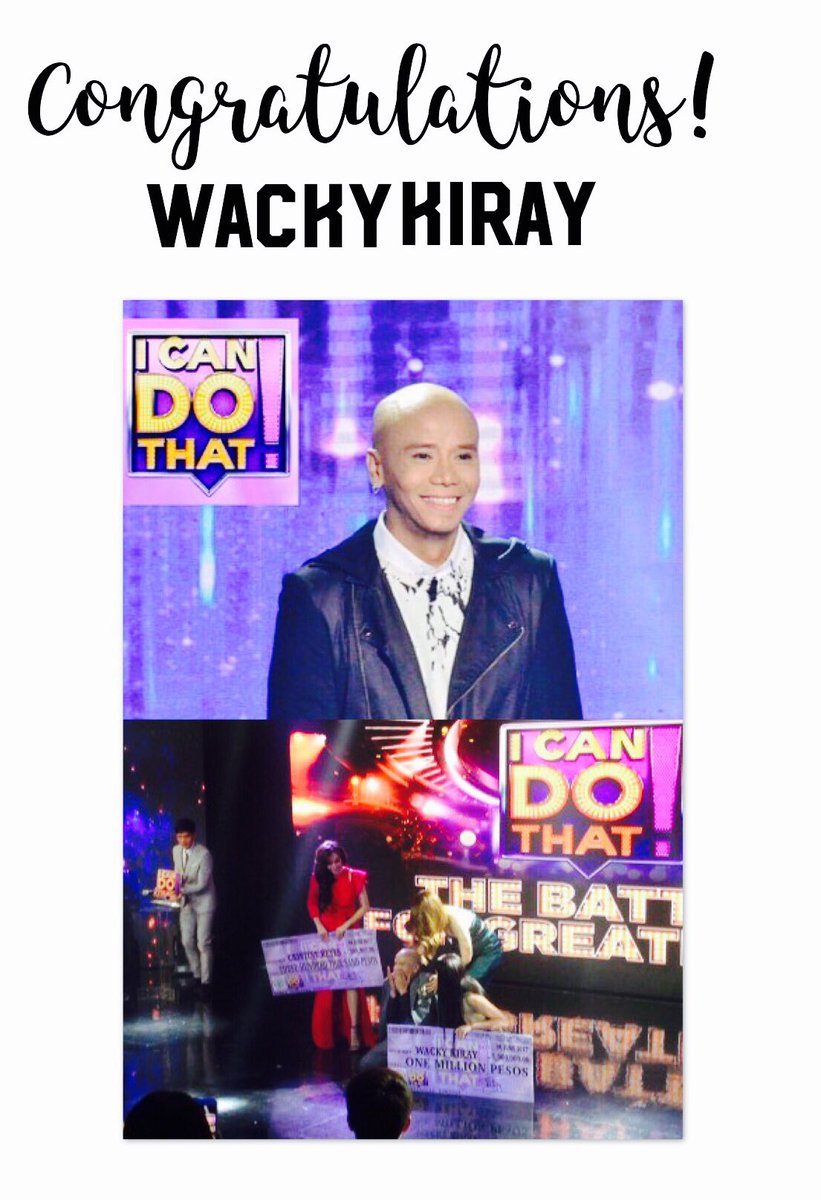 abscbnggv's tweet photo. Your GGV Family is proud of you @wackykiray  #ICanDoThatGreatestEntertainer 👏🏻 https://t.co/rtmoW7jtdX