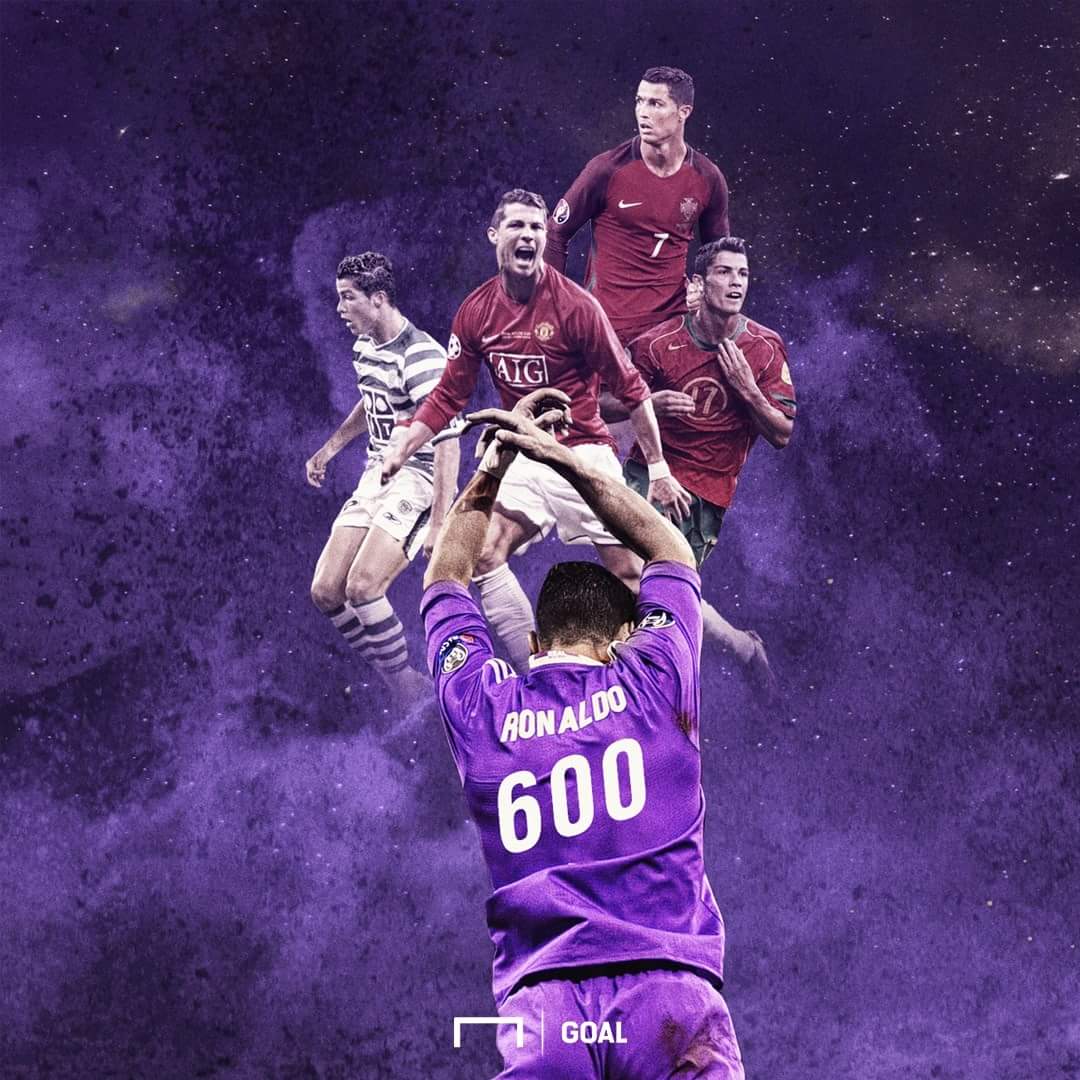 Cristiano Ronaldo has now scored 600 goals for club and country 💪💪💪
