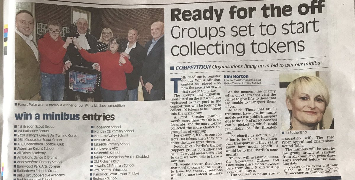 PiedPiperAppeal's tweet photo. Time 2 collect tokens @GlosLiveOnline @cheltenhamRT #MinibusComp #2017 Good Luck @CheltenhamYMCA @GoalsBG @OldRichians @longlevensafc https://t.co/WT2wkas1Ga