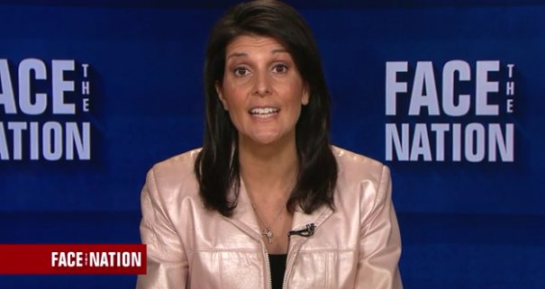Nikki Haley said on #FacetheNation the US has its own environment (atmospheres have borders?) but maybe I couldn't hear her over this jacket