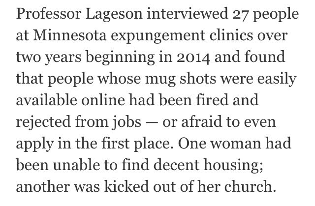 Ah America, where you can be chased out of your church / housing / job for the possibility you *might* have committed a crime.